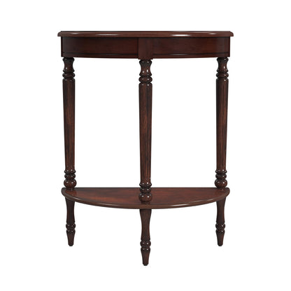 Butler Specialty Company - Bellini 24 in. W Demilune Wood Console Table, Dark Brown - 889024