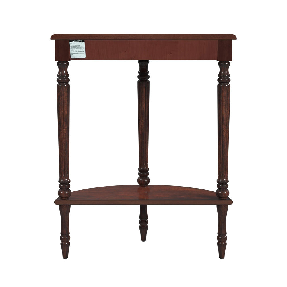 Butler Specialty Company - Bellini 24 in. W Demilune Wood Console Table, Dark Brown - 889024