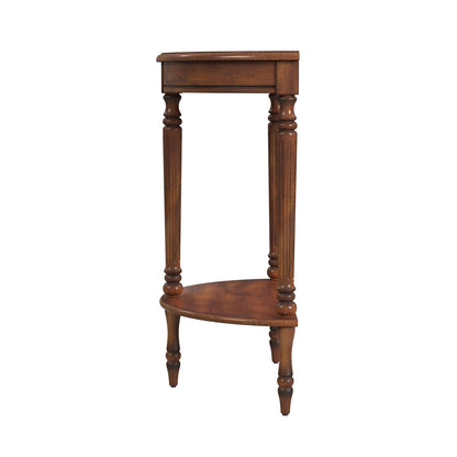 Butler Specialty Company - Bellini 24 in. W Demilune Wood Console Table, Medium Brown - 889011