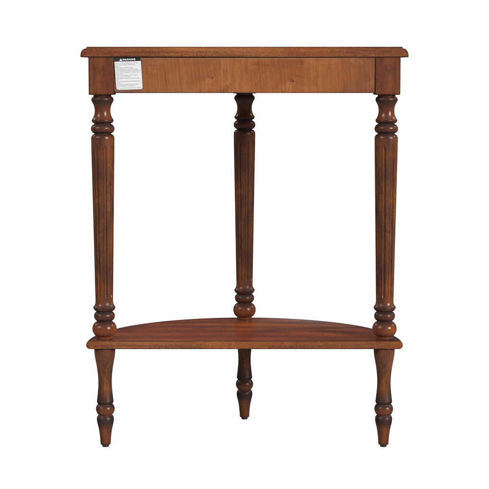 Butler Specialty Company - Bellini 24 in. W Demilune Wood Console Table, Medium Brown - 889011