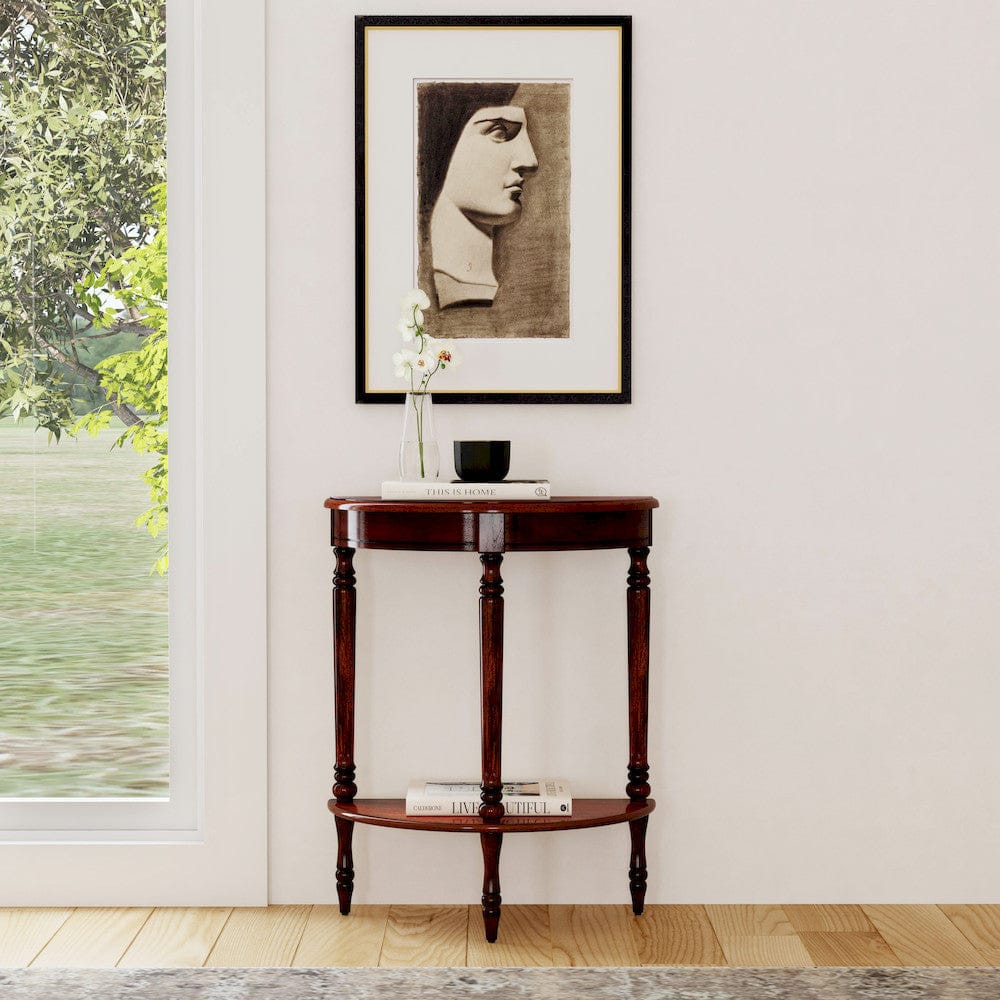 Butler Specialty Company - Bellini 24 in. W Demilune Wood Console Table, Dark Brown - 889024 view 6