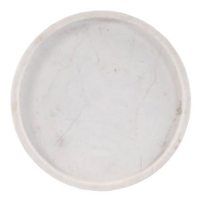 Butler Specialty Company - Berlin 10 in. W Round Marble and Iron Side Table, White and Black - 5816025 View 4