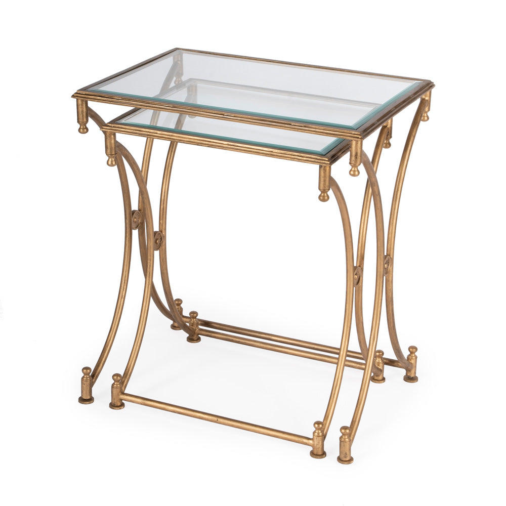Butler Specialty Company - Beverly Antique Nesting Tables, Gold - 4012226