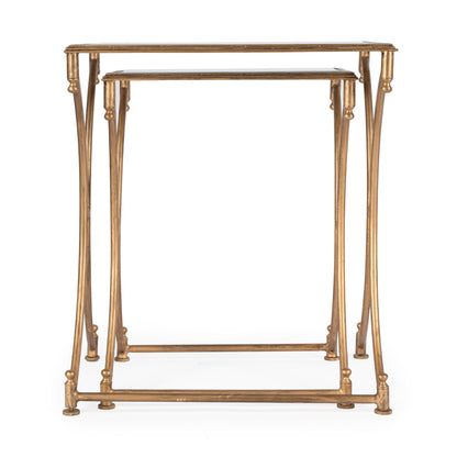 Butler Specialty Company - Beverly Antique Nesting Tables, Gold - 4012226