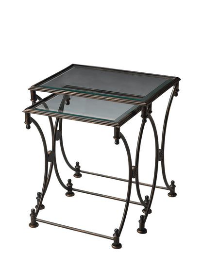 Butler Specialty Company - Beverly Metal Nesting Tables, Black - 4012025