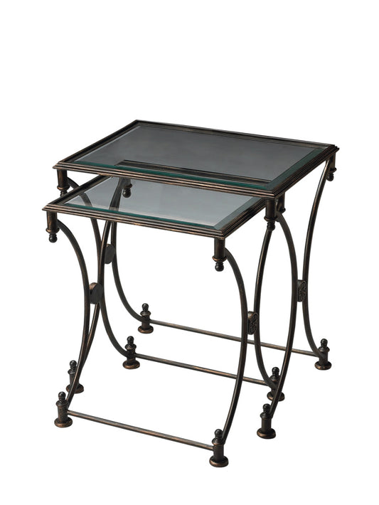 Butler Specialty Company - Beverly Metal Nesting Tables, Black - 4012025