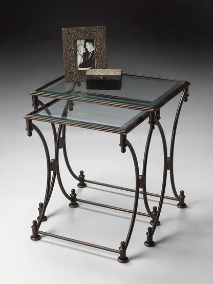 Butler Specialty Company - Beverly Metal Nesting Tables, Black - 4012025