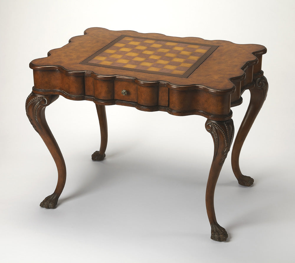 Butler Specialty Company - Heritage - Bianchi 39 in. W Traditional Rectangular Wood Game Table, Medium Brown - 464070
