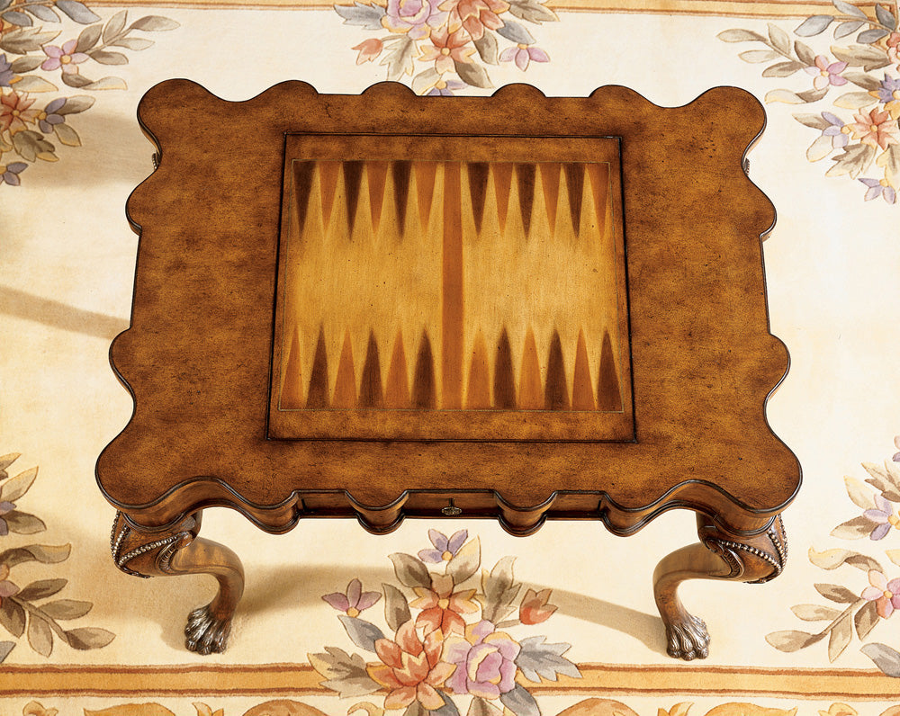 Butler Specialty Company - Heritage - Bianchi 39 in. W Traditional Rectangular Wood Game Table, Medium Brown - 464070