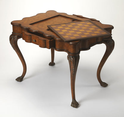 Butler Specialty Company - Heritage - Bianchi 39 in. W Traditional Rectangular Wood Game Table, Medium Brown - 464070