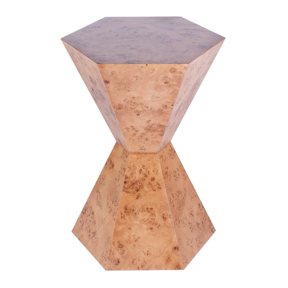 Butler Specialty Company - Billie 20 in W. Hexagon Burl Side Table, Brown - 5788442_CLOSEOUT
