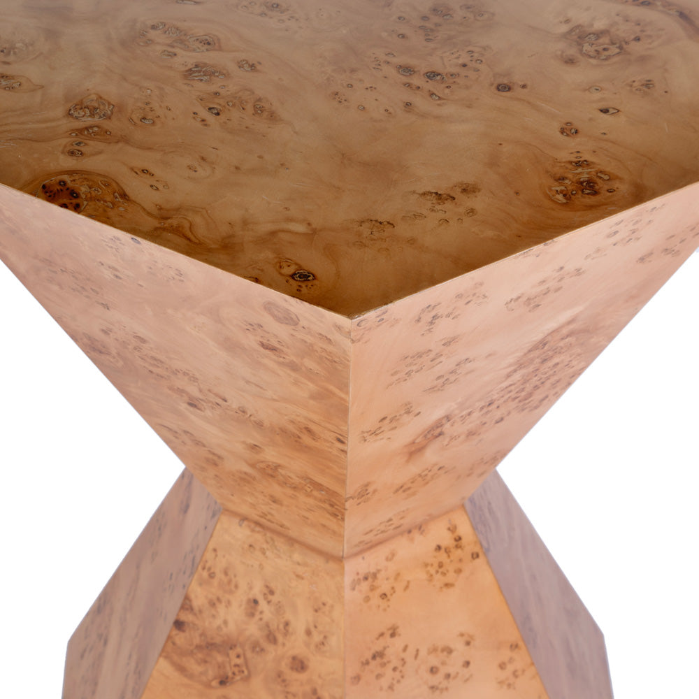 Butler Specialty Company - Billie 20 in W. Hexagon Burl Side Table, Brown - 5788442_CLOSEOUT