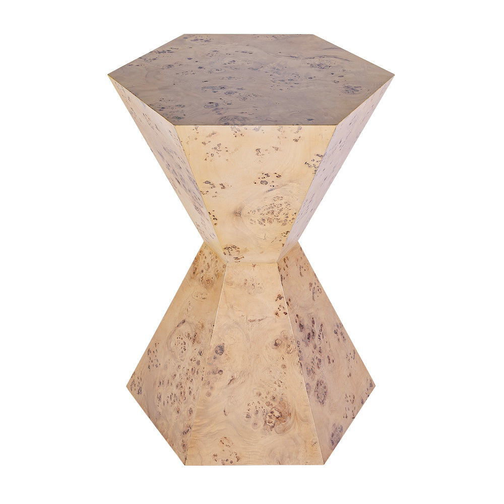 Butler Specialty Company - Billie 20 in. W Hexagon Burl Side Table, Light Brown - 5788443
