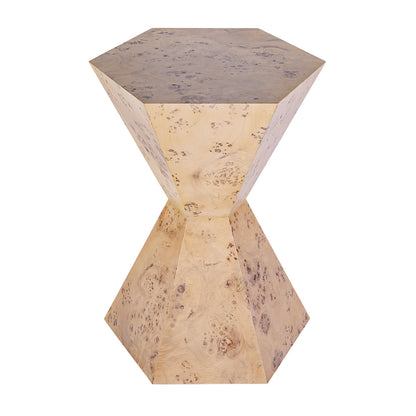Butler Specialty Company - Billie 20 in. W Hexagon Burl Side Table, Light Brown - 5788443
