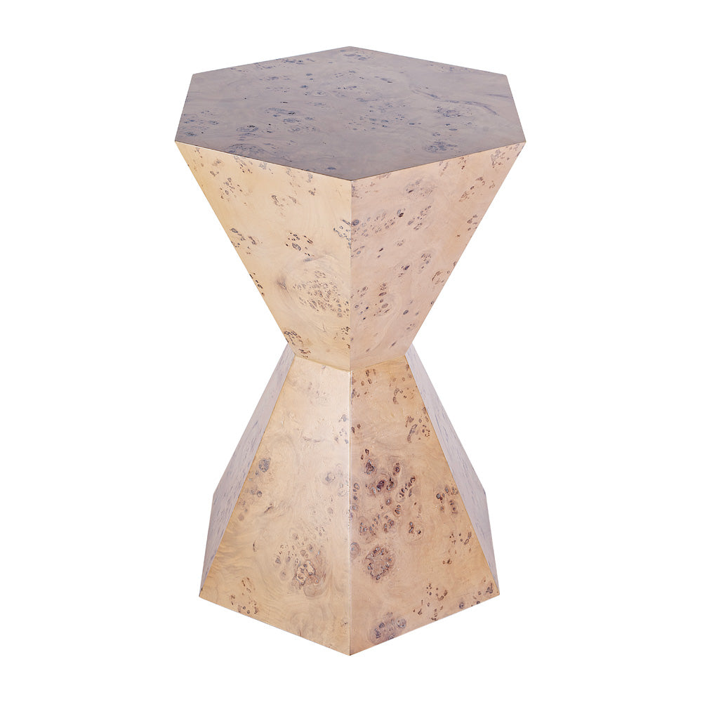 Butler Specialty Company - Billie 20 in. W Hexagon Burl Side Table, Light Brown - 5788443