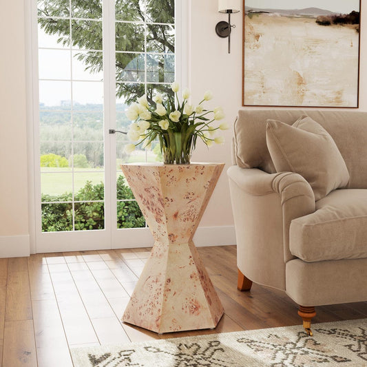 Butler Specialty Company - Billie 20 in. W Hexagon Burl Side Table, Light Brown - 5788443 view 1