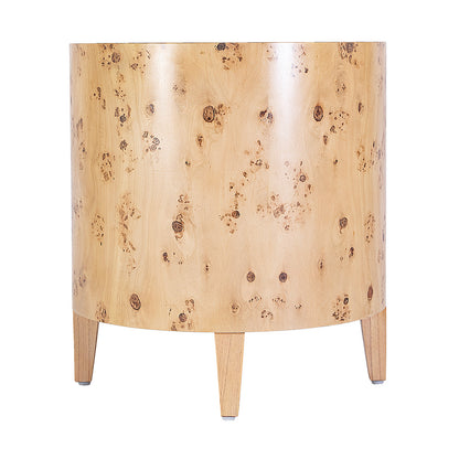 Butler Specialty Company - Billie 22 in. W Round Burl End Table, Light Brown - 5789443