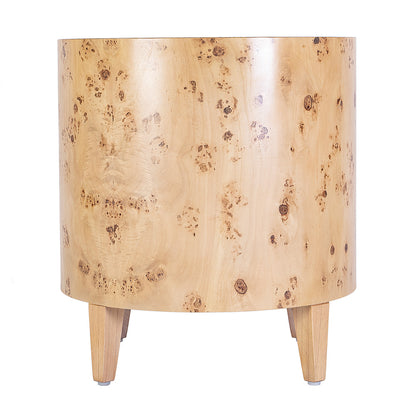 Butler Specialty Company - Billie 22 in. W Round Burl End Table, Light Brown - 5789443