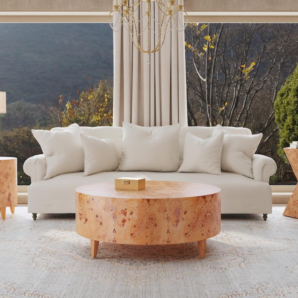 Butler Specialty Company - Billie 46 in. W Round Burl Coffee Table, Brown - 5790442 view 1