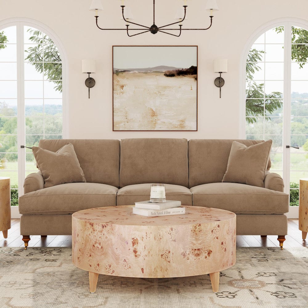 Butler Specialty Company - Billie 46 in. W Round Burl Coffee Table, Light Brown - 5790443 view 1