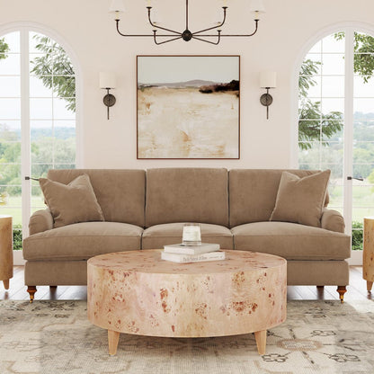 Butler Specialty Company - Billie 46 in. W Round Burl Coffee Table, Light Brown - 5790443 view 1
