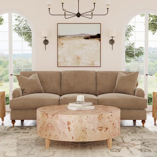 Butler Specialty Company - Billie 46 in. W Round Burl Coffee Table, Light Brown - 5790443 view 1