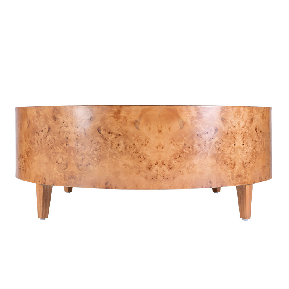 Butler Specialty Company - Billie 46 in. W Round Burl Coffee Table, Brown - 5790442