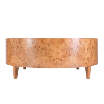 Butler Specialty Company - Billie 46 in. W Round Burl Coffee Table, Brown - 5790442