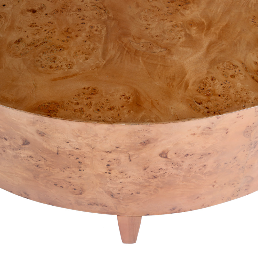 Butler Specialty Company - Billie 46 in. W Round Burl Coffee Table, Brown - 5790442