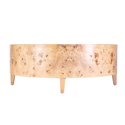 Butler Specialty Company - Billie 46 in. W Round Burl Coffee Table, Light Brown - 5790443