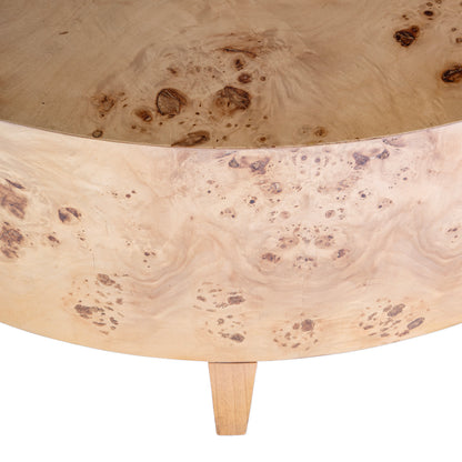 Butler Specialty Company - Billie 46 in. W Round Burl Coffee Table, Light Brown - 5790443