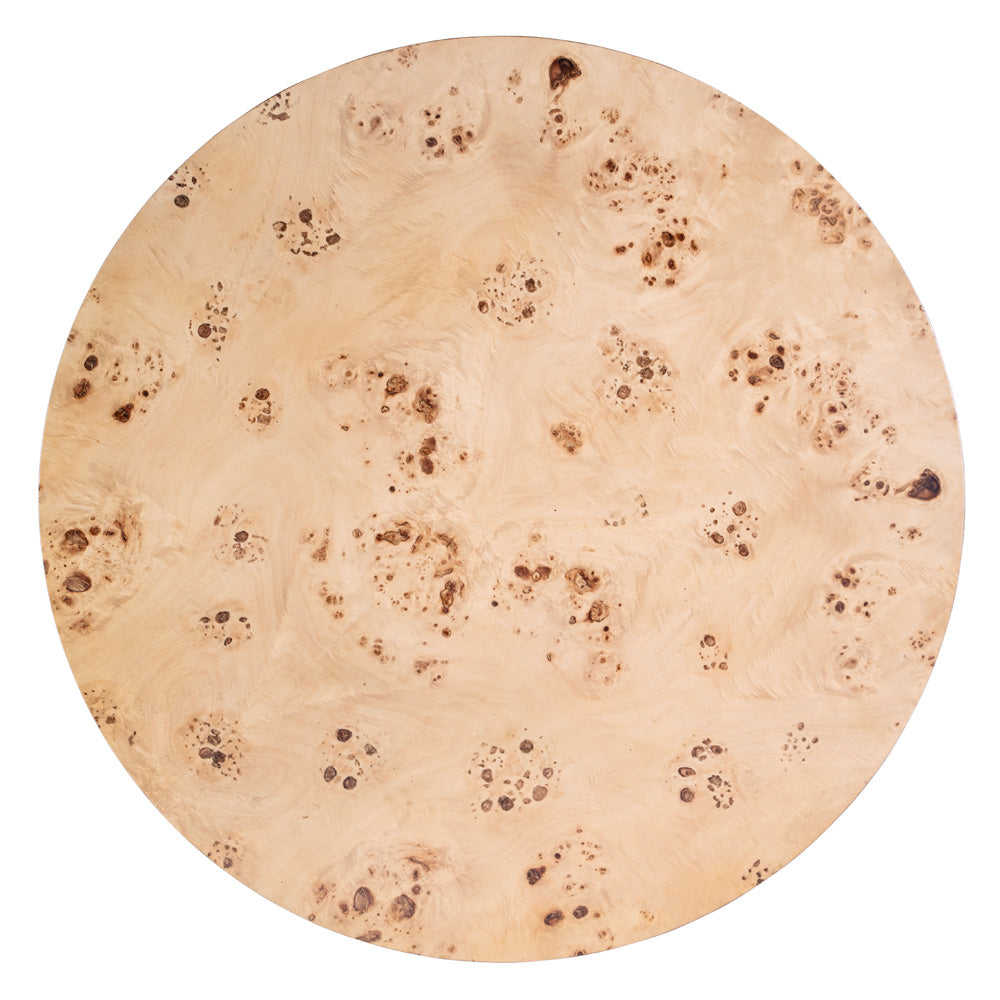 Butler Specialty Company - Billie 46 in. W Round Burl Coffee Table, Light Brown - 5790443