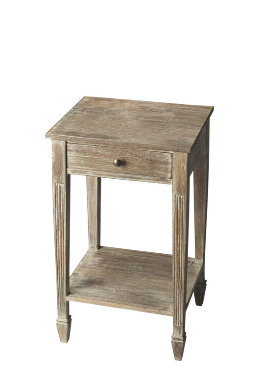 Butler Specialty Company - Bixby 16.5 in. W Rectangular Wood 1 Drawer Side Table, Gray - 2291290