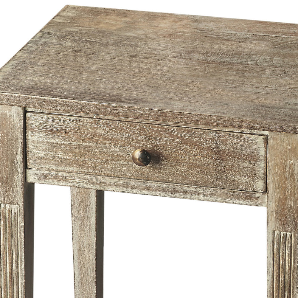 Butler Specialty Company - Bixby 16.5 in. W Rectangular Wood 1 Drawer Side Table, Gray - 2291290