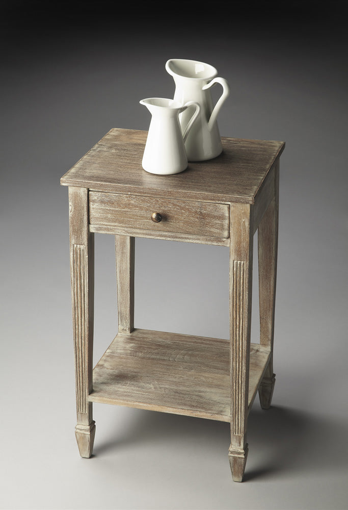 Butler Specialty Company - Bixby 16.5 in. W Rectangular Wood 1 Drawer Side Table, Gray - 2291290