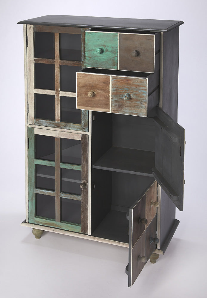 Butler Specialty Company - Artifacts - Boise 31.5 in. W Rectangular Painted Wood 2 Drawer 3 Door Accent Chest, Assorted - 1781290