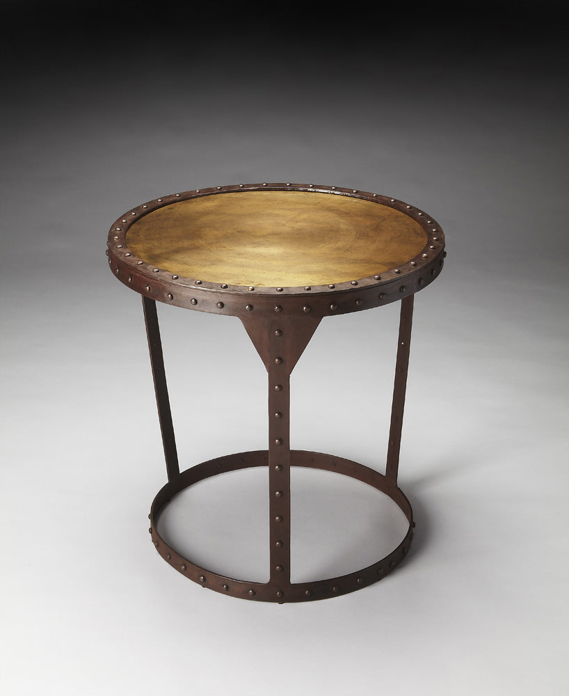 Butler Specialty Company - Bonham 24 in. W Round Iron Side Table, Bronze - 3301025