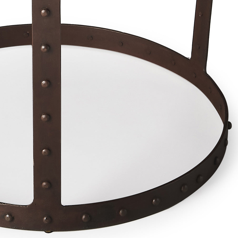 Butler Specialty Company - Bonham 24 in. W Round Iron Side Table, Bronze - 3301025