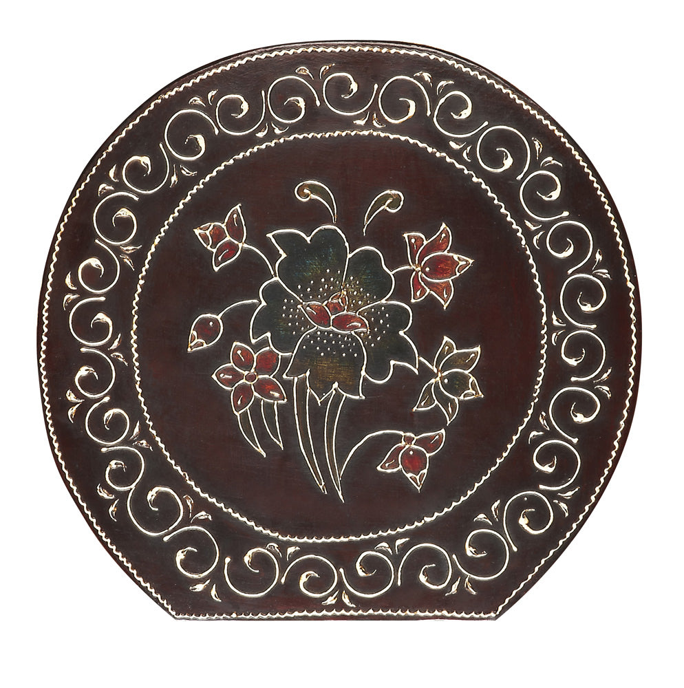 Butler Specialty Company - Artifacts - Botswana 17 in. W Elephant Shaped Hand Painted Wood Side Table, Assorted - 1166290