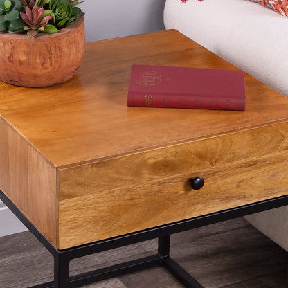 Butler Specialty Company - Brixton Iron & Wood End Table, Multi-Color - 3898330