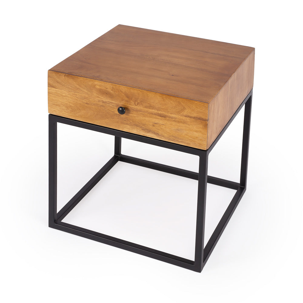 Butler Specialty Company - Brixton Iron & Wood End Table, Multi-Color - 3898330
