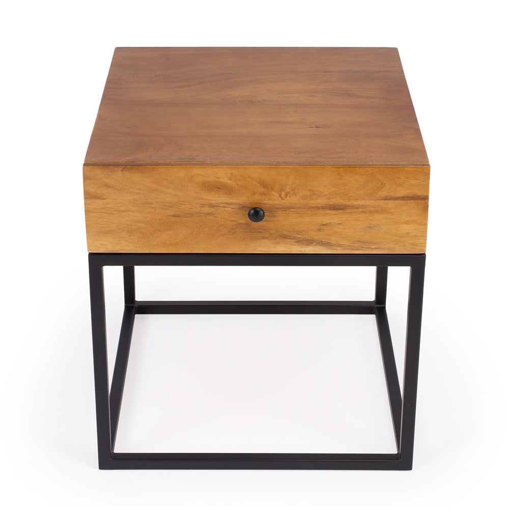 Butler Specialty Company - Brixton Iron & Wood End Table, Multi-Color - 3898330