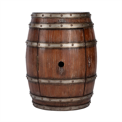 Butler Specialty Company - Calumet 15.76 in. W Round Wood Rustic Barrel Side Table, Dark Brown - 2520120