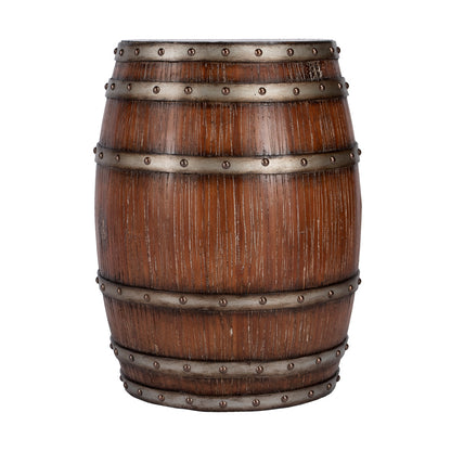 Butler Specialty Company - Calumet 15.76 in. W Round Wood Rustic Barrel Side Table, Dark Brown - 2520120