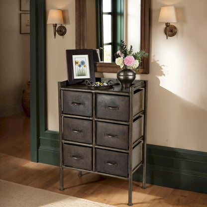 Butler Specialty Company - Cameron 23 in. W Rectangular Industrial Chic 6 Drawer Accent Chest, Bronze - 3368025 view 6
