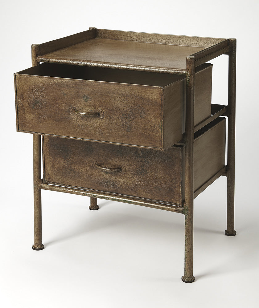 Butler Specialty Company - Cameron Industrial Chic Side Table, Bronze - 5319330