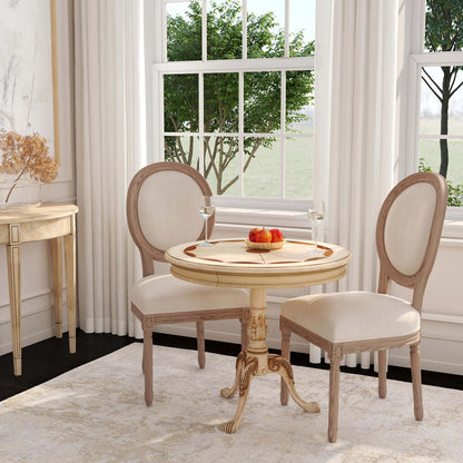 Butler Specialty Company - Heritage - Carissa 30 in. W Round Wood Pedestal Foyer Table, Beige - 533424