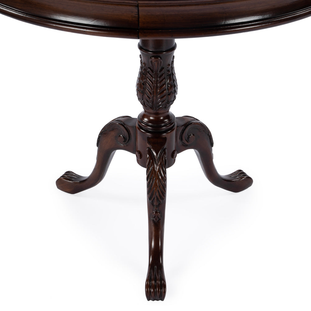 Butler Specialty Company - Heritage - Carissa 30 in. W Round Wood Pedestal Foyer Table, Dark Brown - 533211
