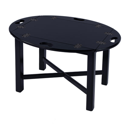 Butler Specialty Company - Carlisle 30 in. W Oval Wood Butler Table, Black - 2427111