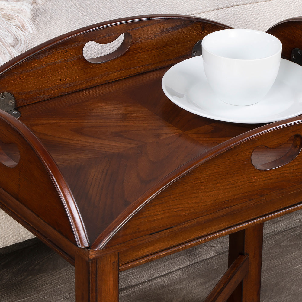Butler Specialty Company - Carlisle 30 in. W Oval Wood Butler Table, Medium Brown - 2427001